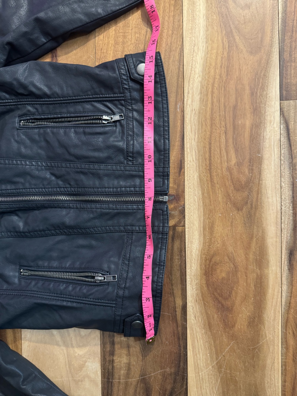 Xhilaration Black Faux Leather Moto Jacket - Picture 8 of 8